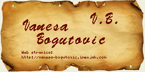 Vanesa Bogutović vizit kartica
